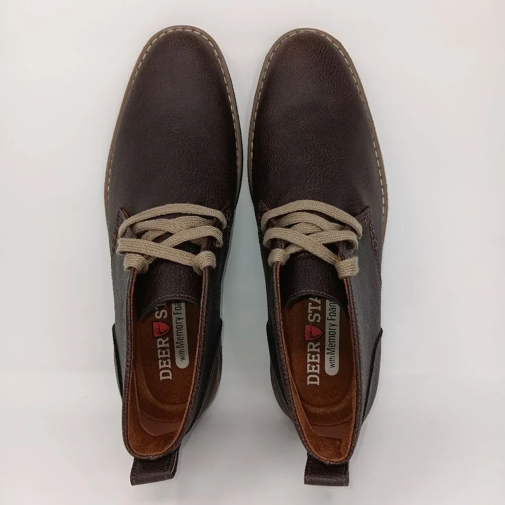 DEER STAGS Men’s Dark Brown Freeport Chukka Boots Size 8.5 Classic Versatile